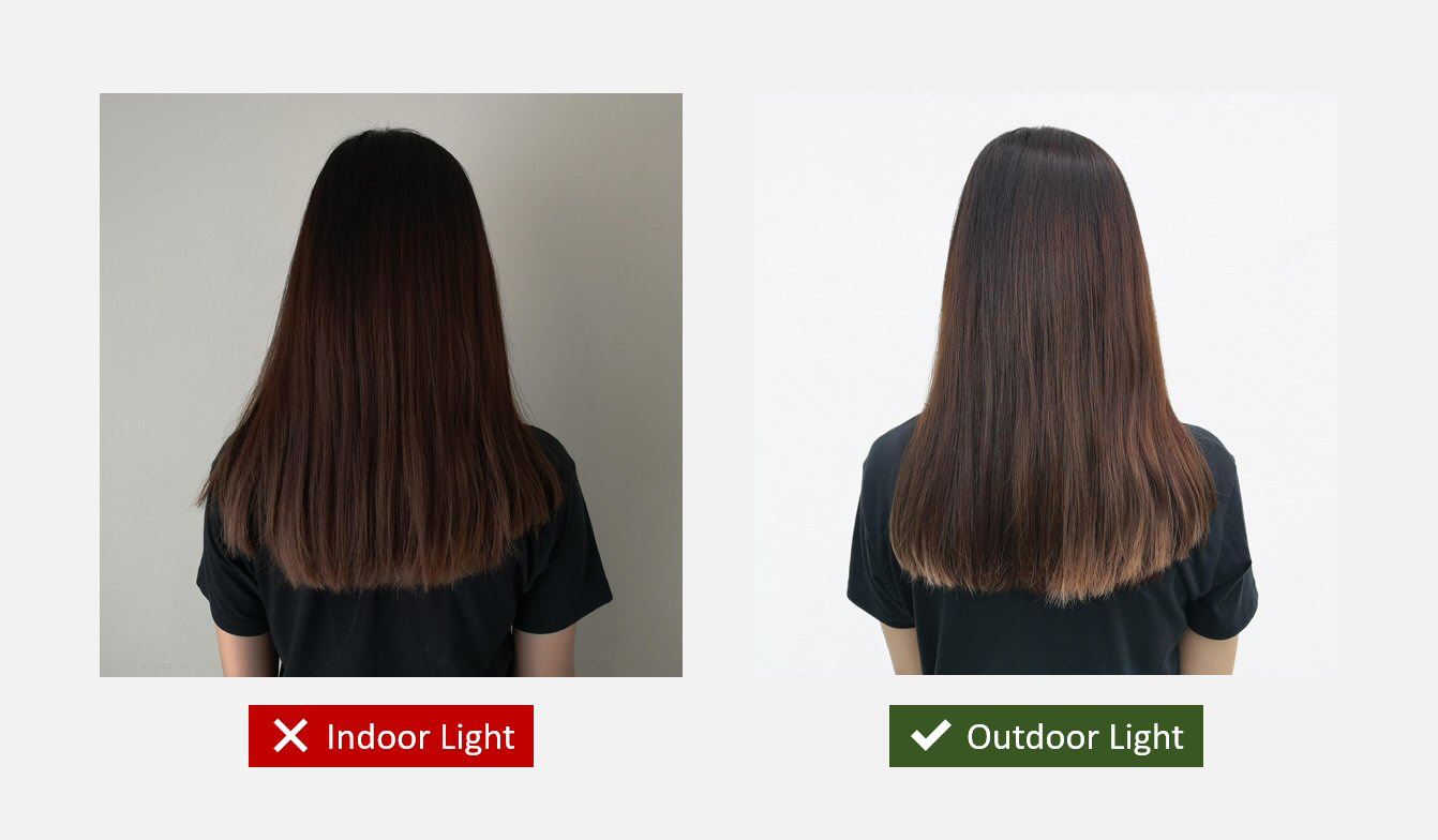 Salon Instagram photo: outdoor light > indoor light