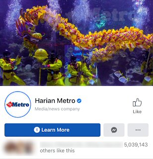 Harian Metro FB Page
