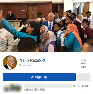 Najib Razak FB Page