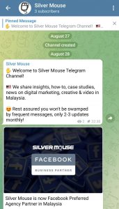 Set Telegram pinned message as welcome message