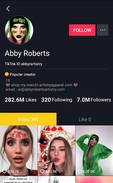 Abby Roberts @ TikTok