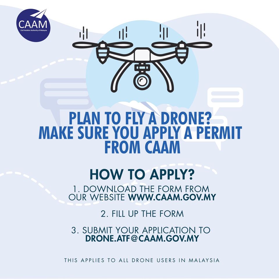 CAAM drone permit application