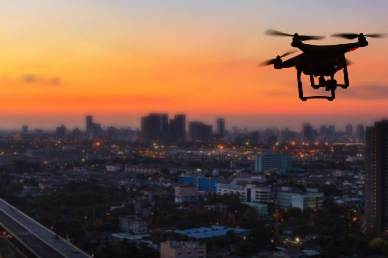 Flying drone in Malaysia