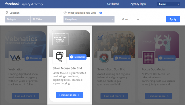 Facebook Agency Directory Malaysia