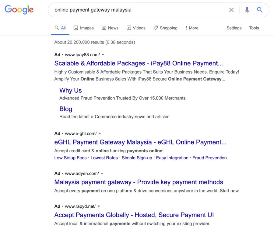 SEM: Online Payment Gateway Malaysia