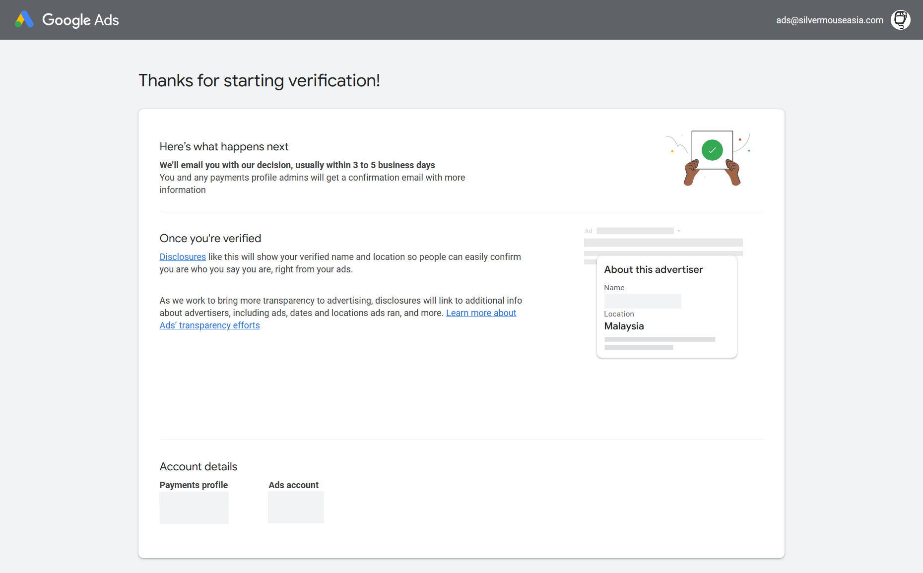 Google Advertiser Verification - Complete