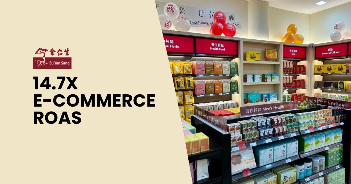 Eu Yan Sang Malaysia: 14.7x E-Commerce ROAS & App Scaling